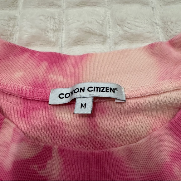 Cotton Citizen Medium Tokyo Tee Pink Tie-Dye Crop T-Shirt Oversized Cropped - Picture 6 of 7